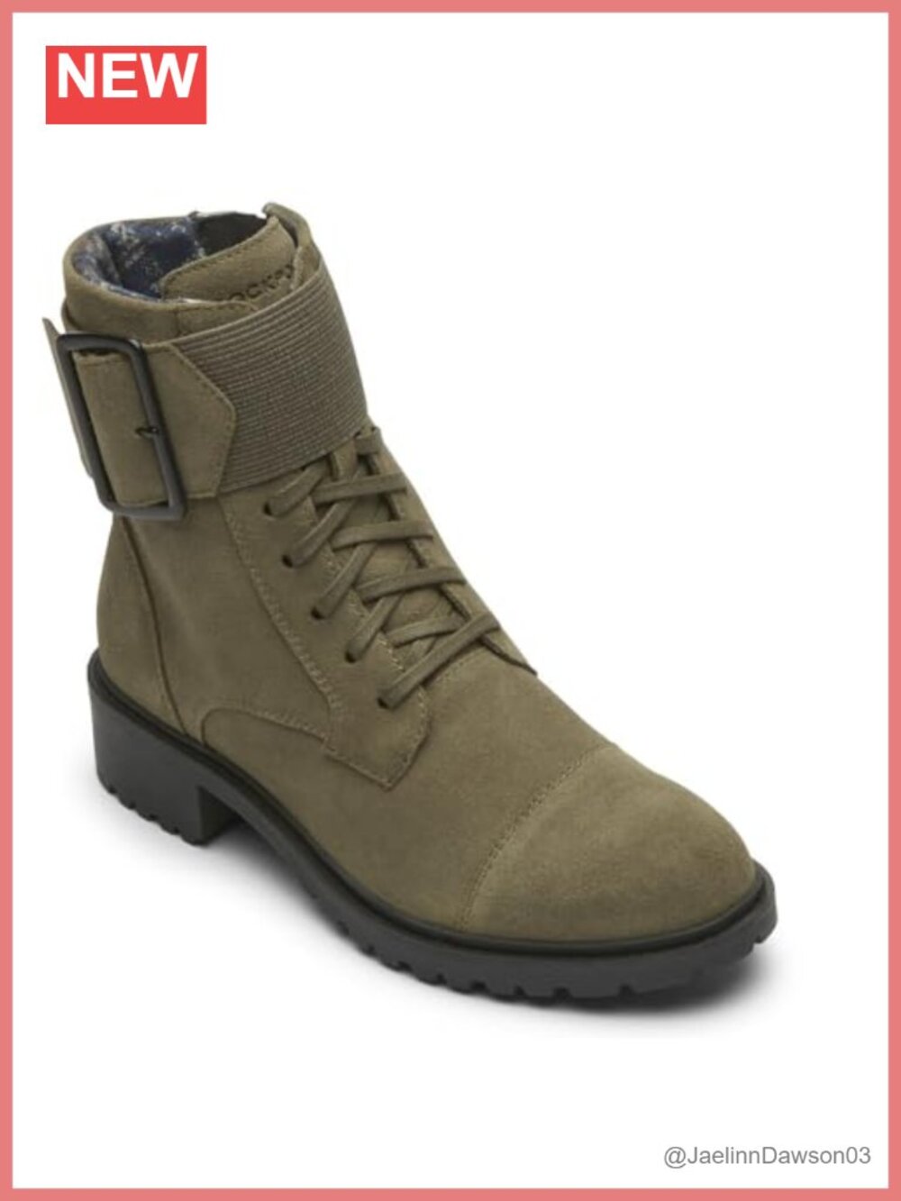Rockport Ryleigh Lace Boot Waterproof Suede Ankle Boot
